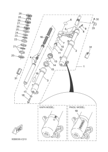 YQ50 Передняя вилка