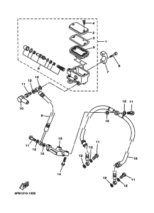 XVS1100 XVS11W Передний тормозной цилиндр