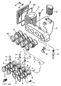 XJ900 Впускная система
