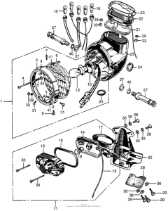 CL175 Cl175 headlight + taillight