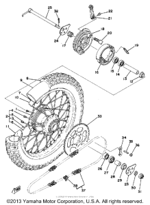 IT175F Переднее колесо