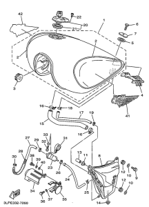 XV1100 Топливный бак