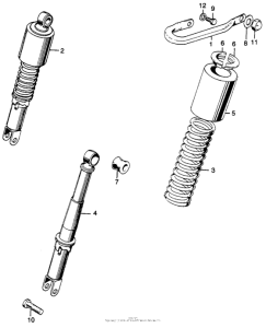 CB350 Задние амортизаторы