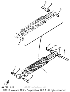 XT125J Амортизаторы задние