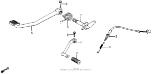 CB900 Brake pedal + change pedal