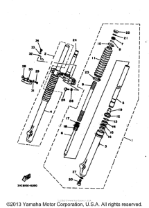 RT180G Передняя вилка