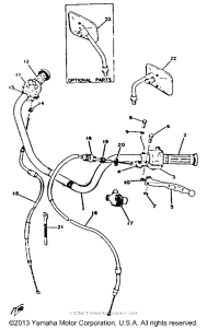 XS650_2F - 1979 Handle - wire