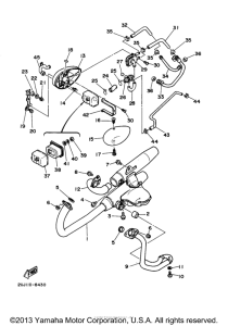 XV250D Выхлопная система