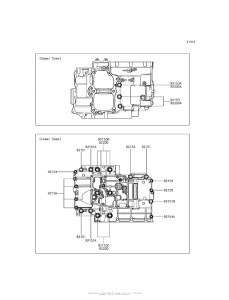 EX650 Болты крепления картера
