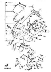 XJ600 Обтекатель 1