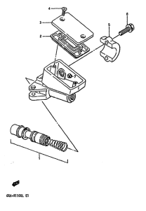 GSX-R1100 Передний тормозной цилиндр