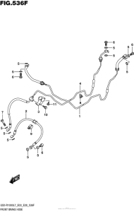 GSX-R1000 Front Brake Hose (Gsx-R1000Al7 E33)