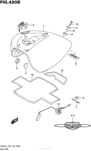 VL800B Fuel Tank (Vl800L5 E33)