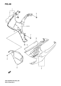 GSX1300R Side cowling