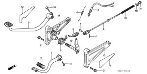 CM125C Change pedal / brake pedal