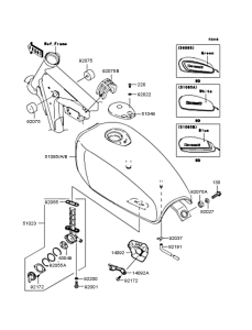 BJ250 Топливный бак