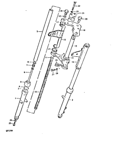 GP125 Вилка передней оси