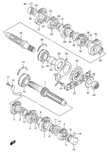 GSF1200S (ABS) Трансмиссия