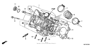 CTX700N DCT Головка цилиндров