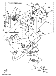 XV250S Выхлопная система