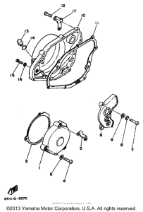 YZ490S Боковые крышки