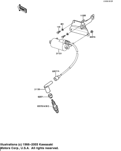 KZ250 Катушка зажигания