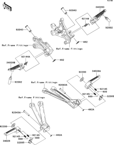 ZX1000 Подножки