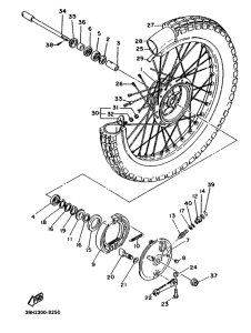 XT500 Переднее колесо
