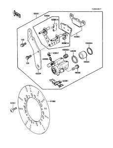 ZN1300 Задний тормоз