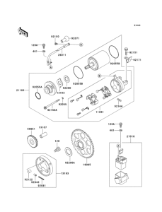 ZX600 Стартер