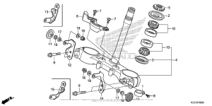 CRF250L (ABS) Траверса нижняя