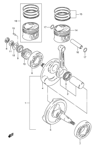 DR125 Вал коленчатый