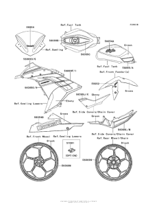 EX300 Decals (Green)(Bdfa)
