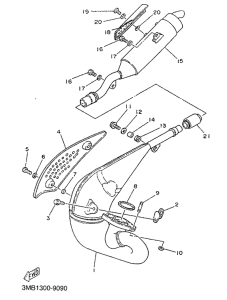 TDR125 Выхлопная система