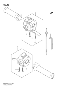 GSR750 Рулевой переключатель