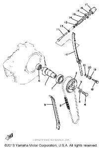 SR250J Цепь механизма газораспределения