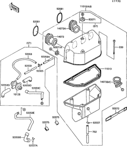 ZX1000 Воздушный фильтр