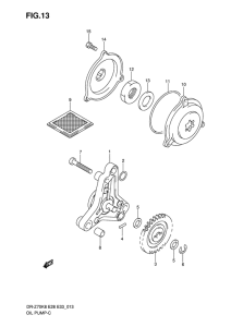 DR-Z70 Маслонасос