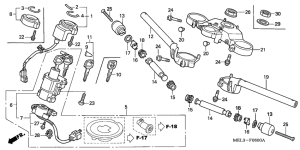  Handle pipe / top bridge