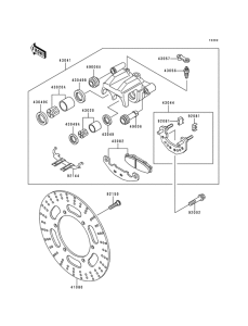 EX500 Передний суппорт