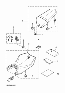 MT125 Сиденье