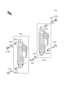ZR400 Подвеска  /  амортизатор