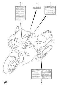 GSX-R1100 Honda mark