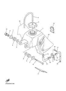 PW50 Топливный бак