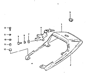 GS650 Обтекатель сидения