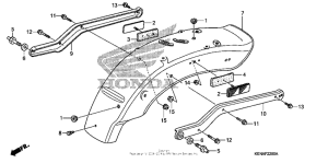 CMX250C Задний бампер