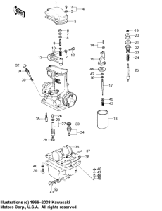 KZ1000 Детали карбюратора