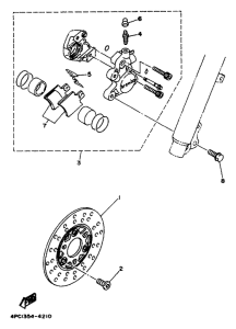 YA50R Передний суппорт