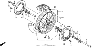  Переднее колесо