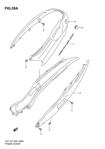 UG110 Обтекатель задний